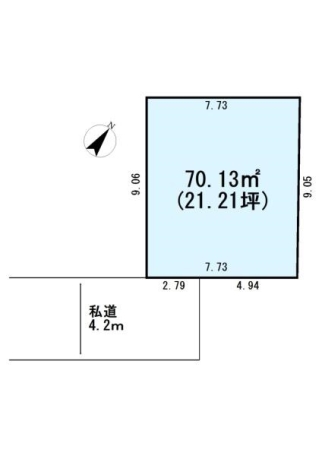 川口朝日6丁目　整形地×都市ガス×本下水